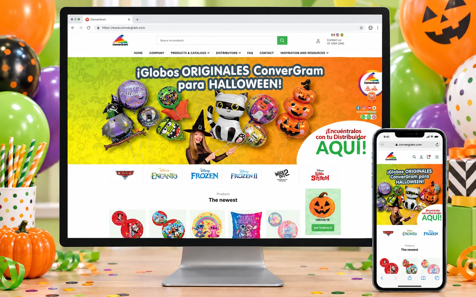ConverGram: catálogo en línea para distribuidores de globos