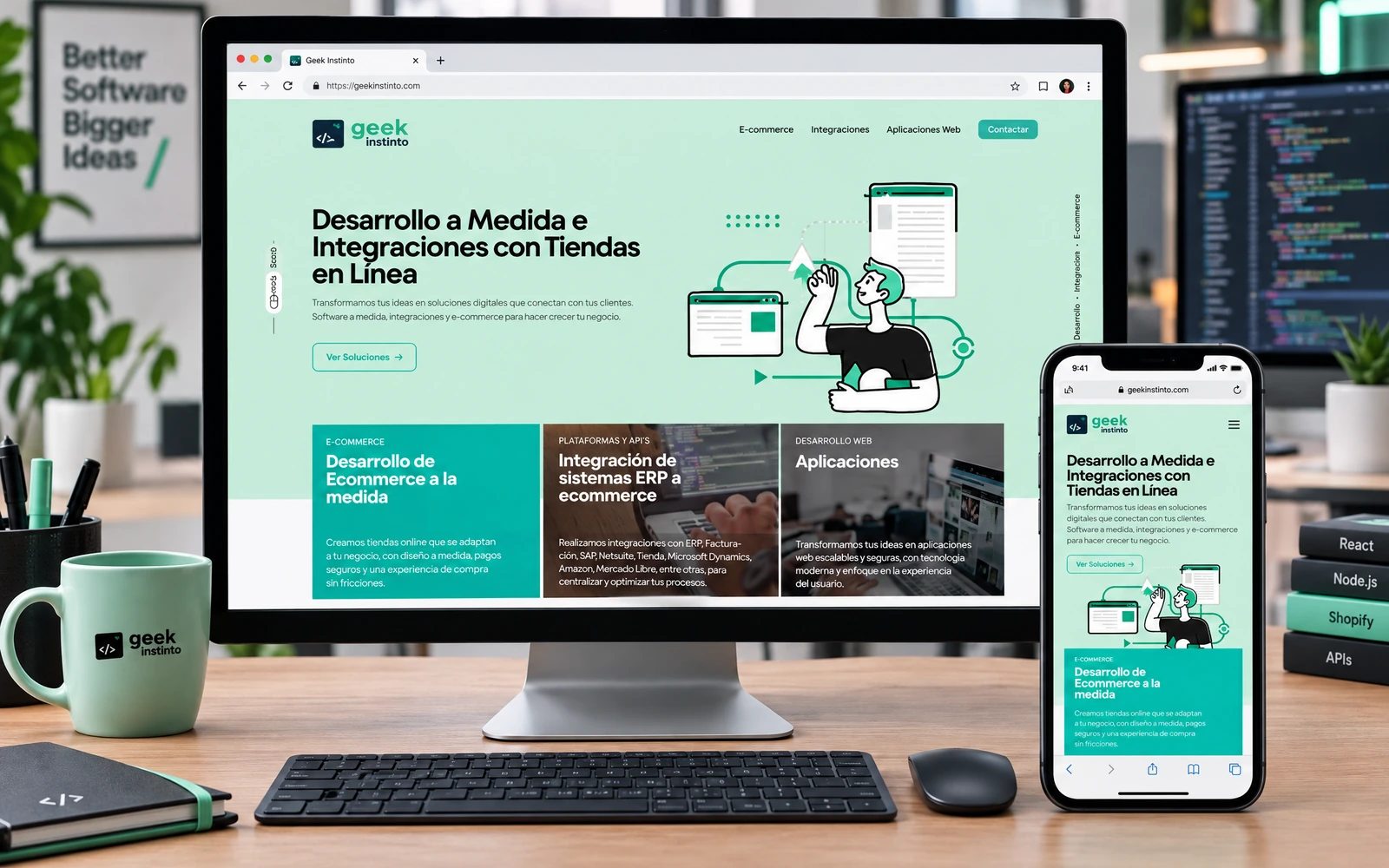 Geek Innovation Tecnología: sitio web de servicios