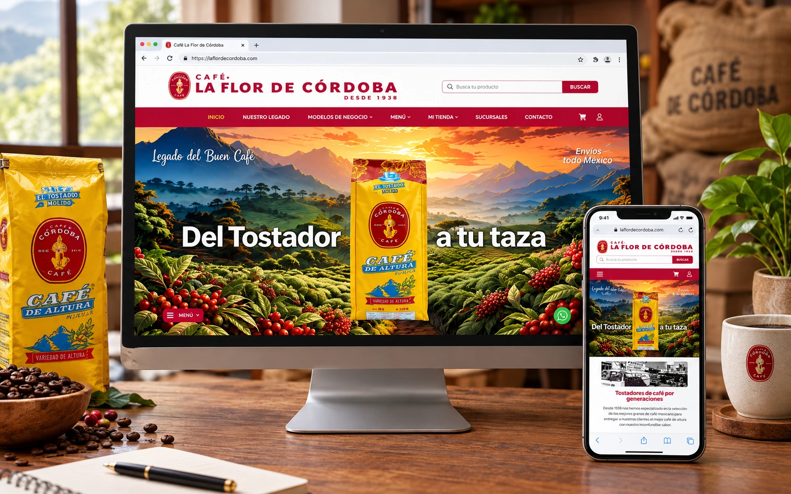 La Flor de Córdoba: tienda en línea de café artesanal