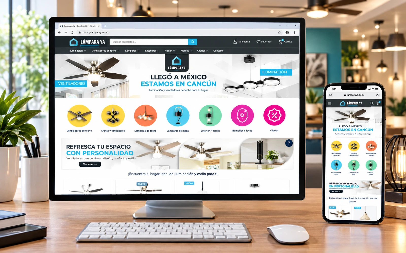 Lámpara Ya: Shopify Plus con NetSuite