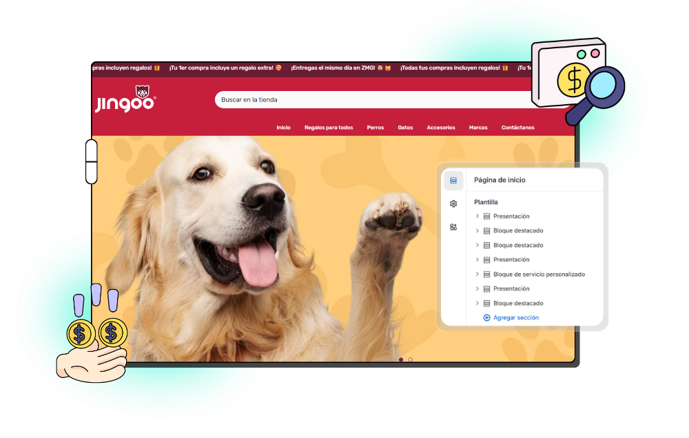 Pantalla Shopify